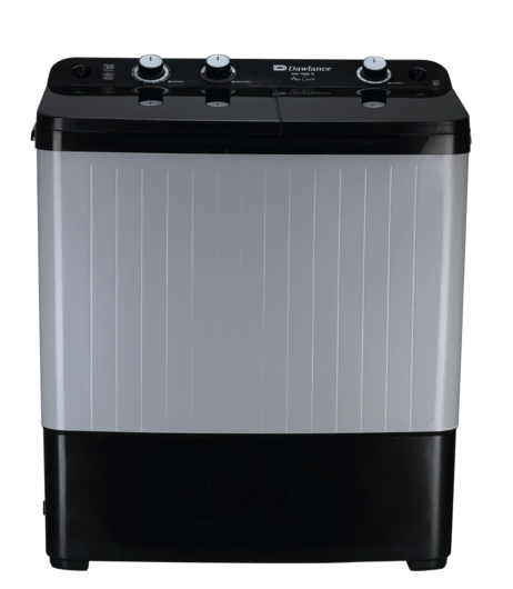 DW-7500 TWIN TUB GLASS LID BLACK/GREY Twin Tub Washing Machine