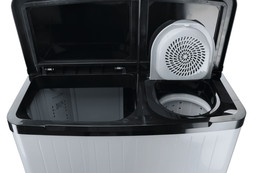 DW-7500 TWIN TUB GLASS LID BLACK/GREY 