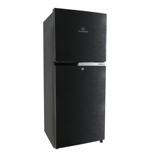 REF 9178LF CHROME HAIRLINE BLACK Double Door Refrigerator