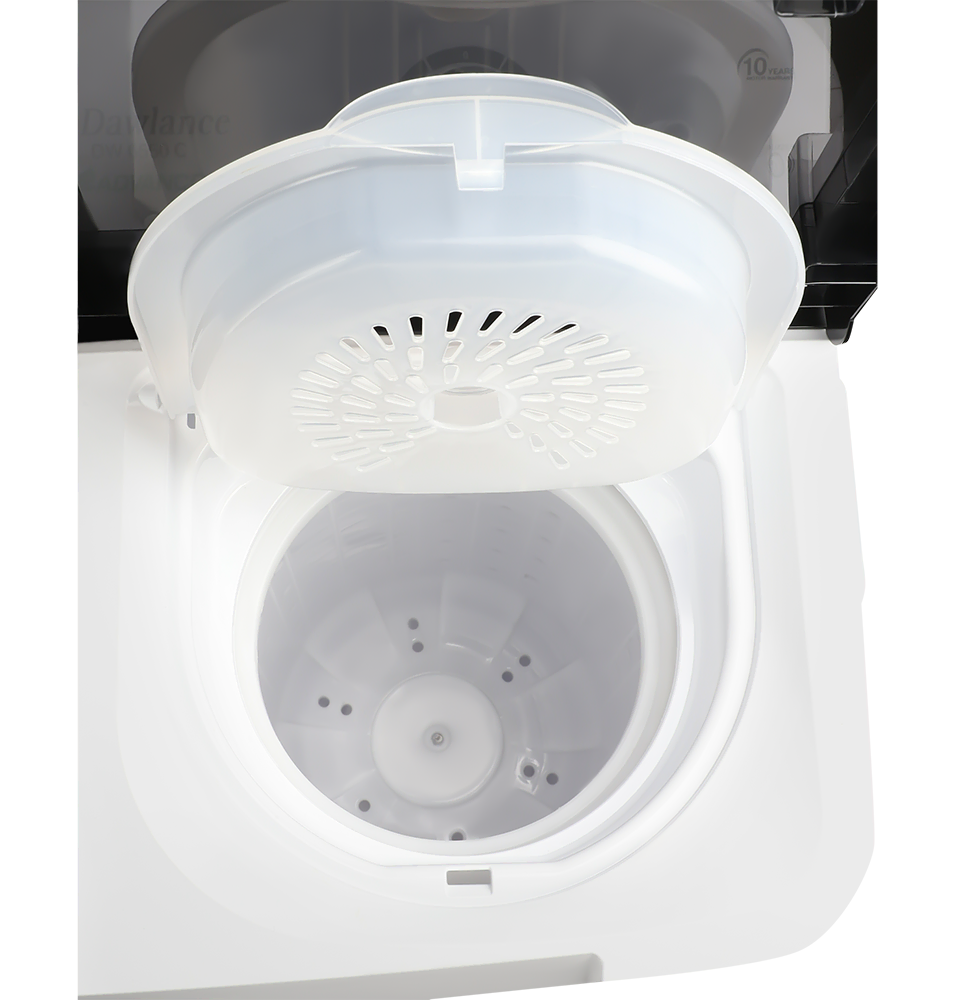 DW 7500 TWIN TUB CLEAR LID (WHITE) 