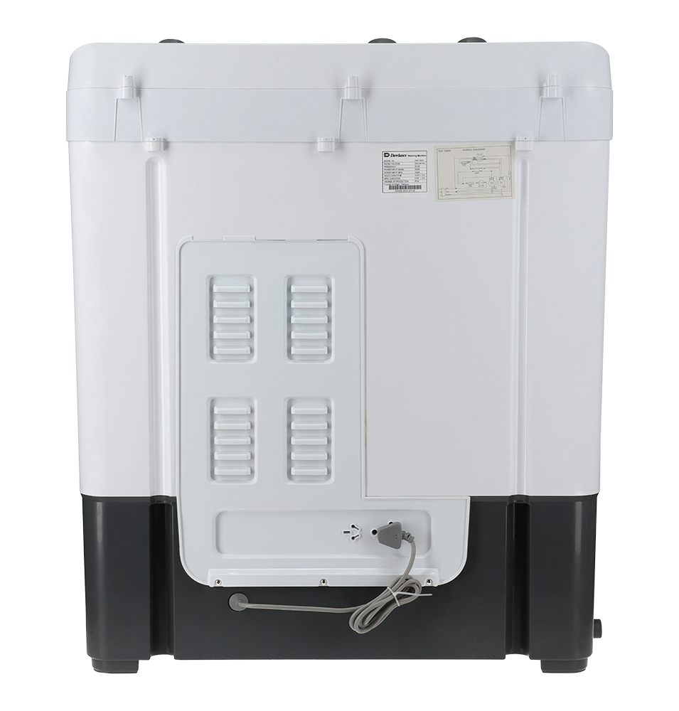 DW 7500 TWIN TUB CLEAR LID (WHITE) 